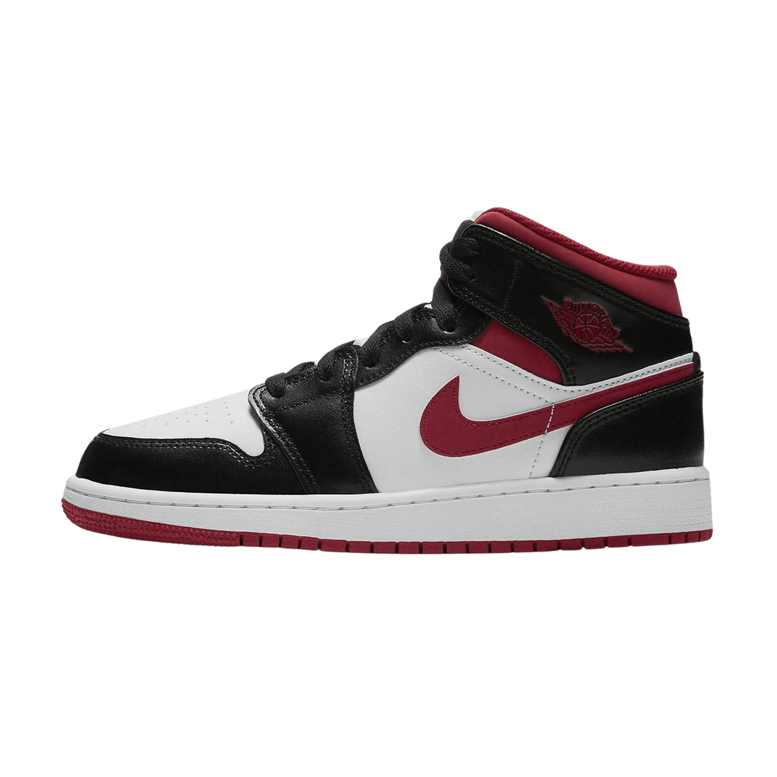 Air Jordan 1 Mid GS 'Black Gym Red'- Streetwear Fashion - ellesey.com