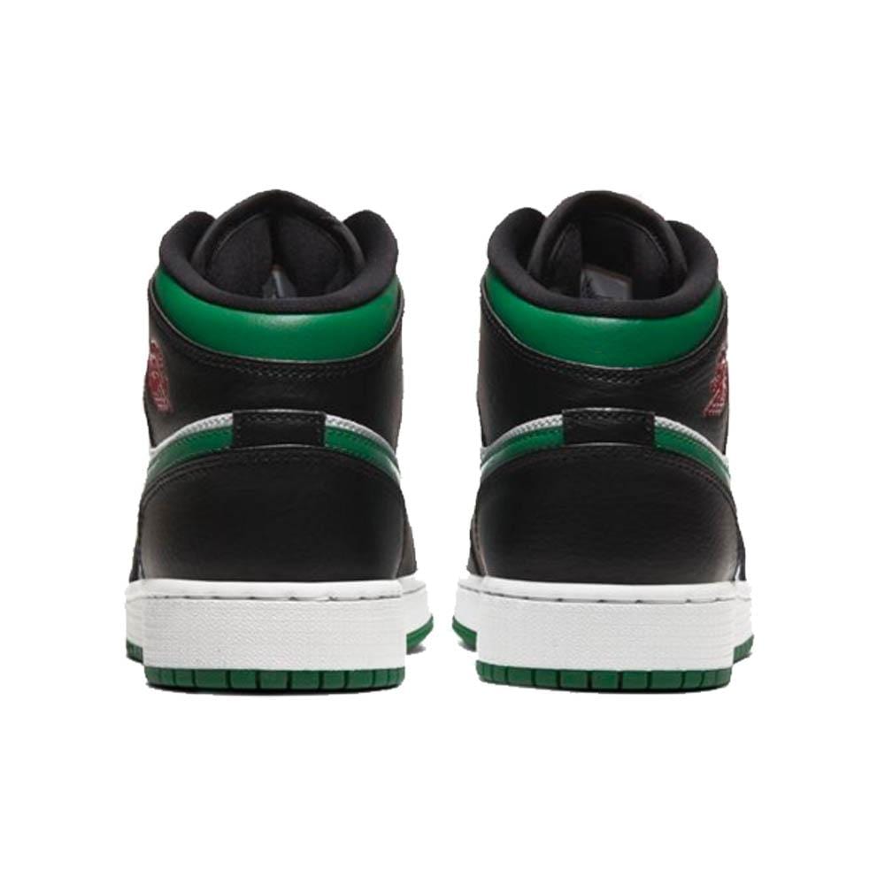 Air Jordan 1 Mid GS 'Black Pine Green'- Streetwear Fashion - ellesey.com