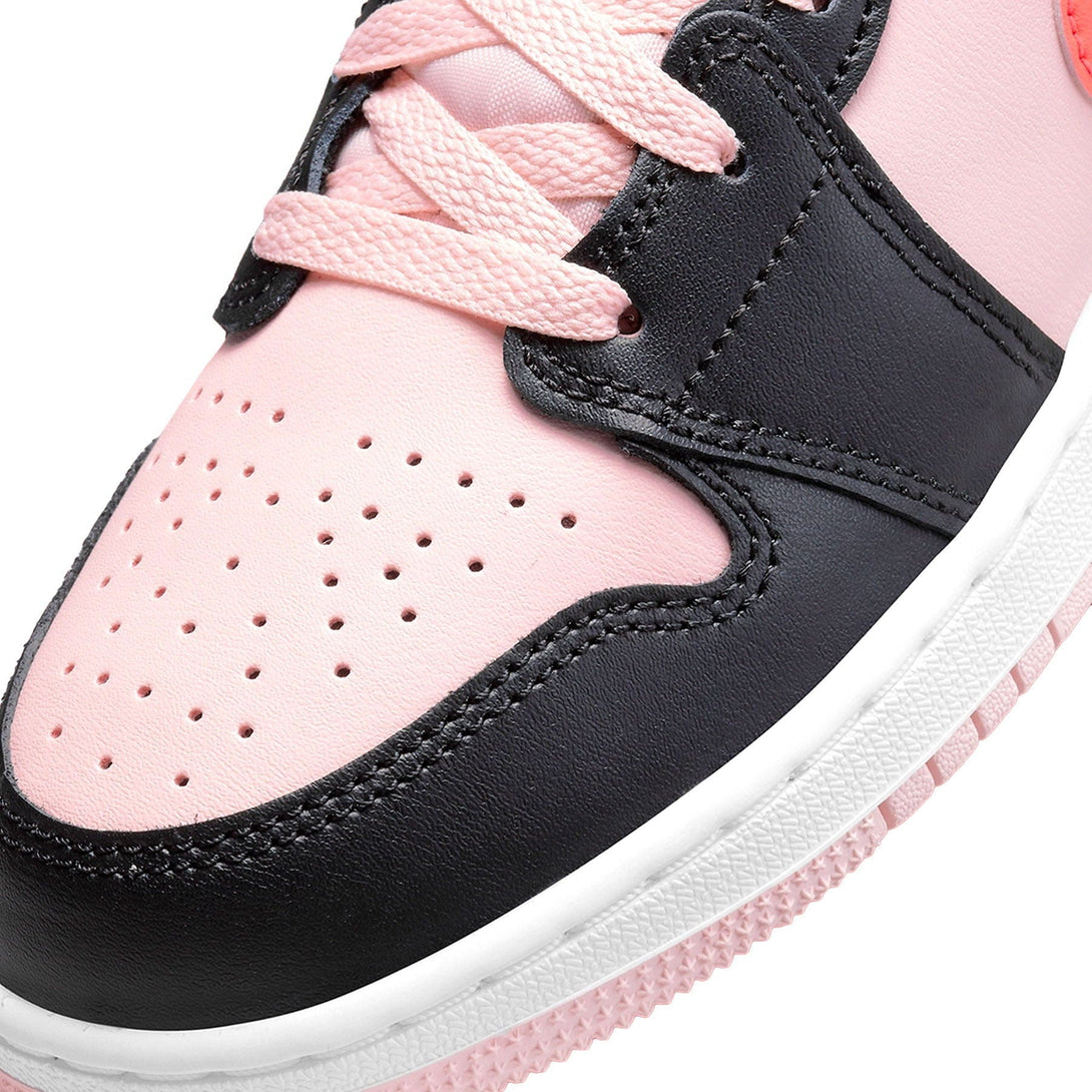 Air Jordan 1 Mid GS Black Pink Crimson- Streetwear Fashion - ellesey.com