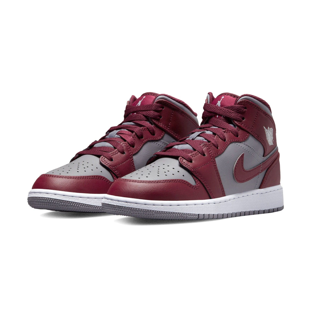 Air Jordan 1 Mid GS 'Cherrywood Red'- Streetwear Fashion - ellesey.com