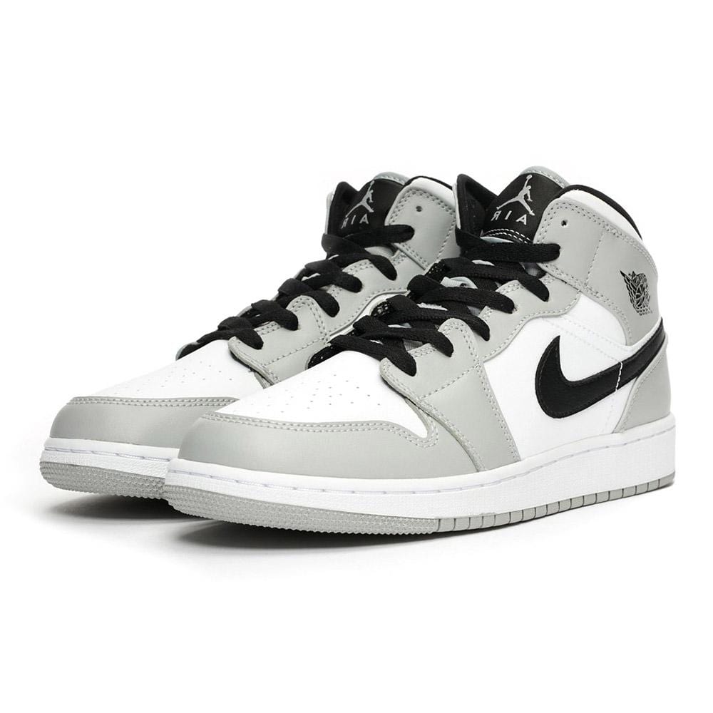 Air Jordan 1 Mid GS "Light Smoke Grey"- Streetwear Fashion - ellesey.com