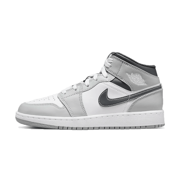 Air Jordan 1 Mid GS 'Light Smoke Grey'- Streetwear Fashion - ellesey.com