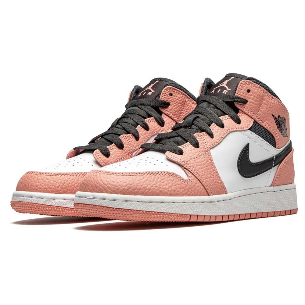 Air Jordan 1 Mid GS ‘Pink Quartz’- Streetwear Fashion - ellesey.com