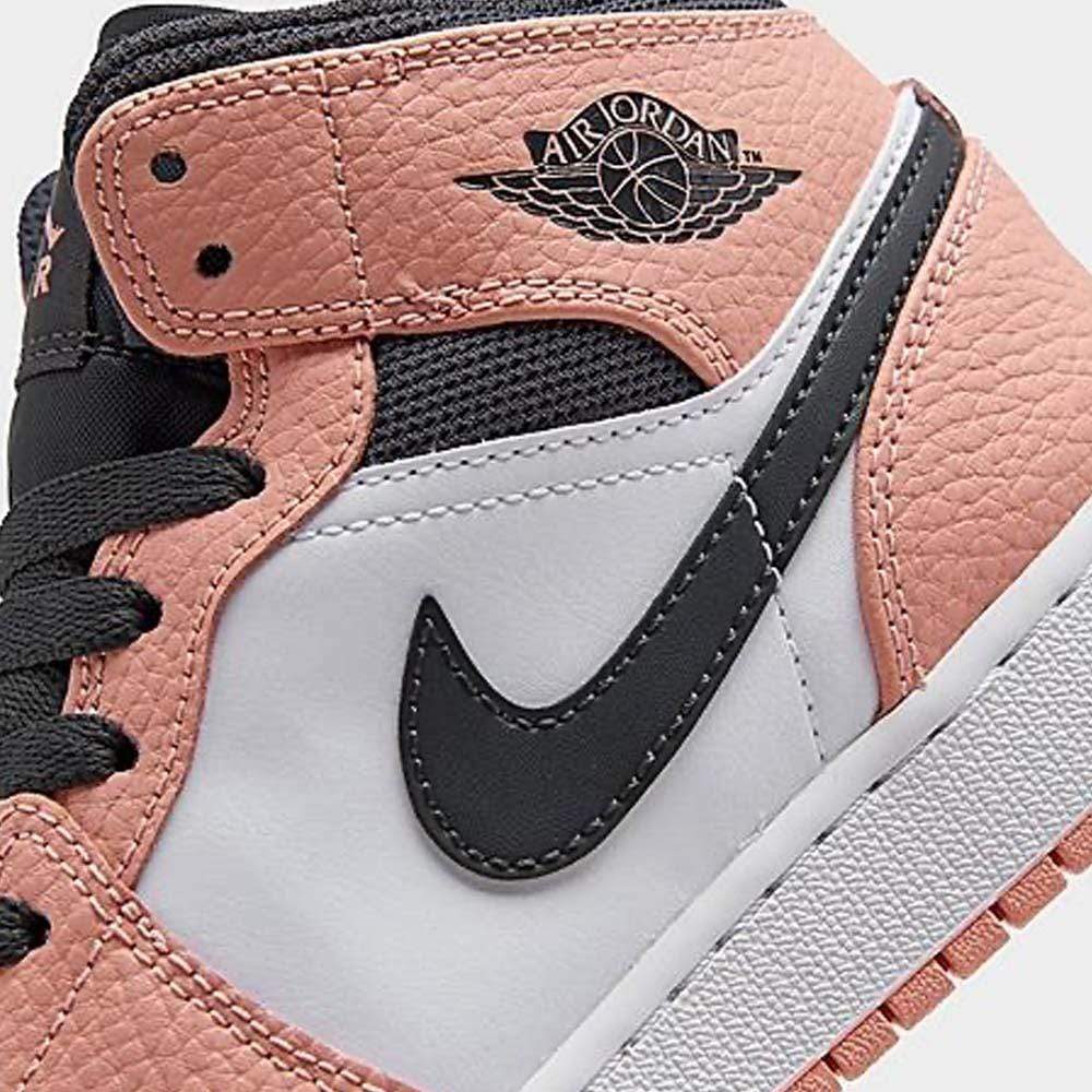 Air Jordan 1 Mid GS ‘Pink Quartz’- Streetwear Fashion - ellesey.com