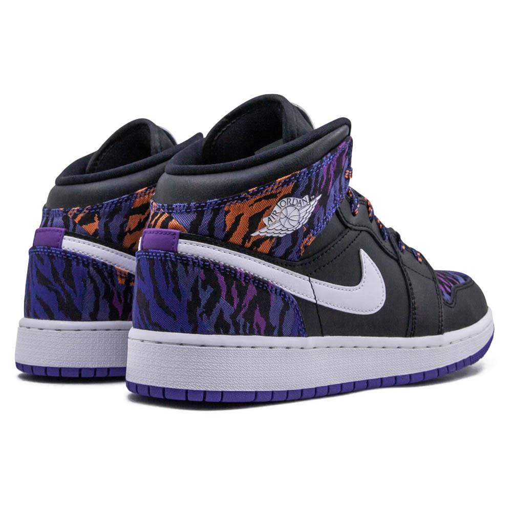 Air Jordan 1 Mid GS 'Tiger Print'- Streetwear Fashion - ellesey.com