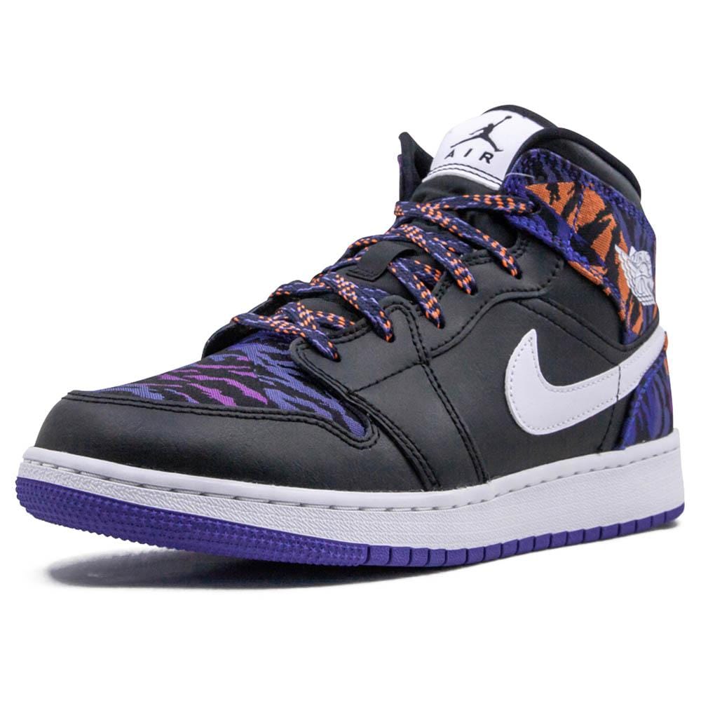 Air Jordan 1 Mid GS 'Tiger Print'- Streetwear Fashion - ellesey.com