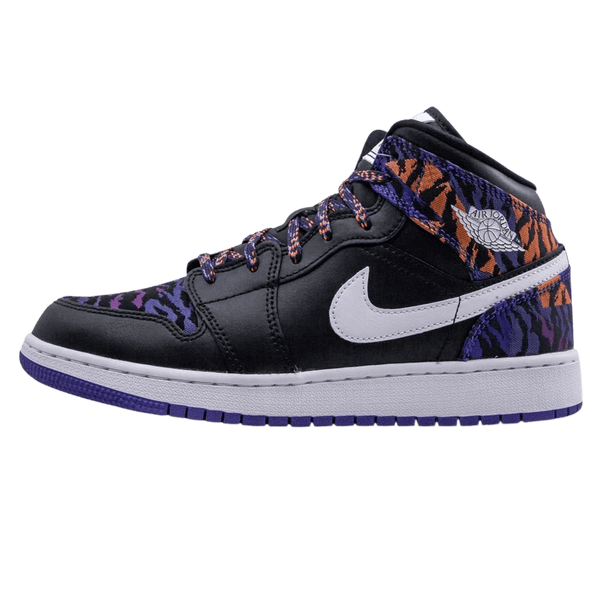 Air Jordan 1 Mid GS 'Tiger Print'- Streetwear Fashion - ellesey.com