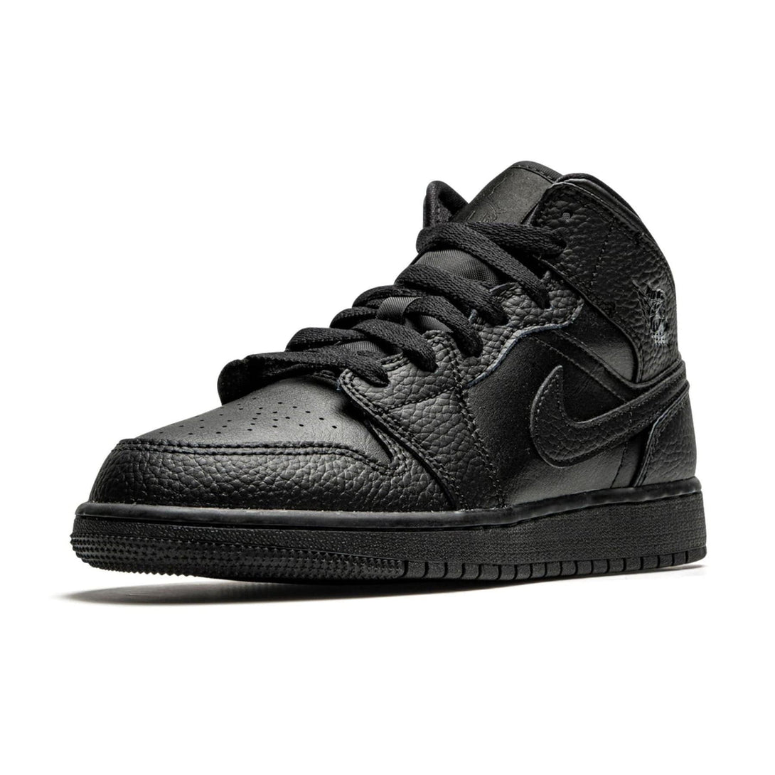 Air Jordan 1 Mid GS 'Triple Black' 2020- Streetwear Fashion - ellesey.com