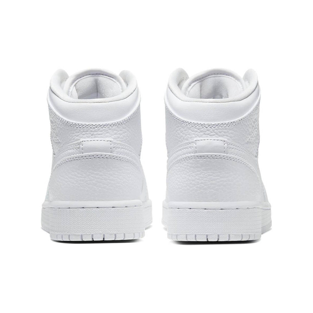 Air Jordan 1 Mid GS 'Triple White'- Streetwear Fashion - ellesey.com