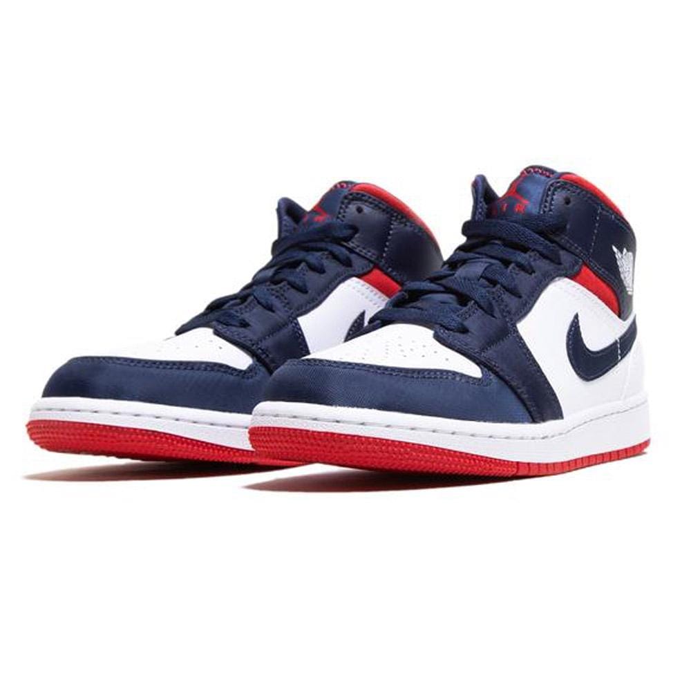 Air Jordan 1 Mid GS 'USA Olympic'- Streetwear Fashion - ellesey.com