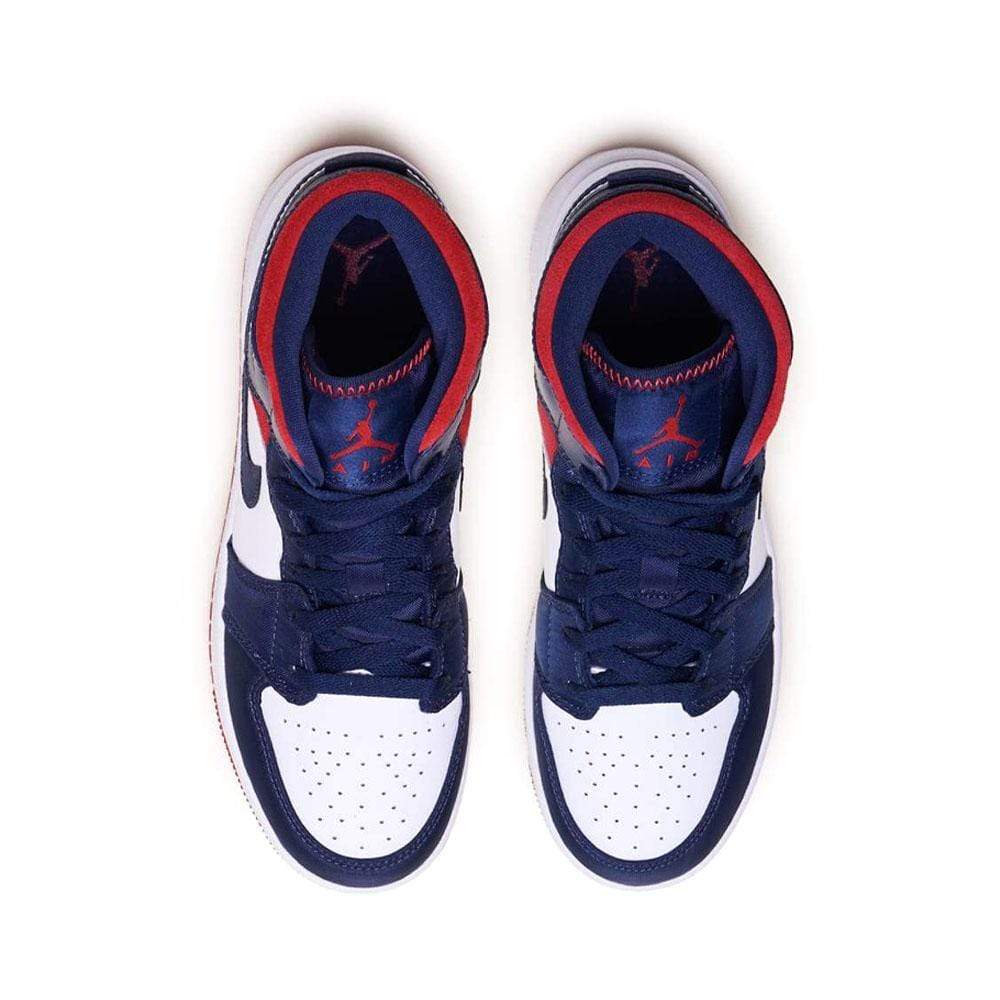 Air Jordan 1 Mid GS 'USA Olympic'- Streetwear Fashion - ellesey.com