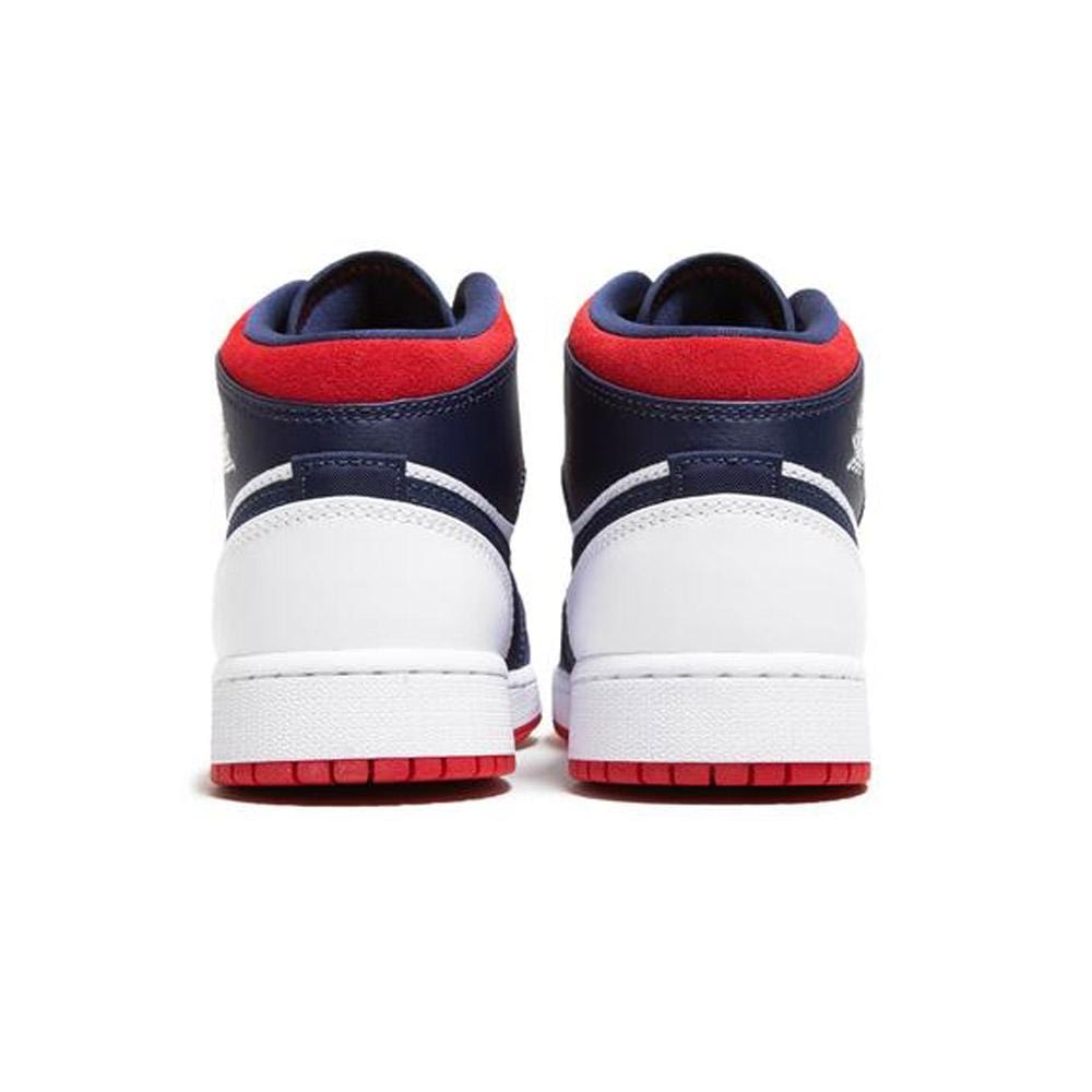 Air Jordan 1 Mid GS 'USA Olympic'- Streetwear Fashion - ellesey.com