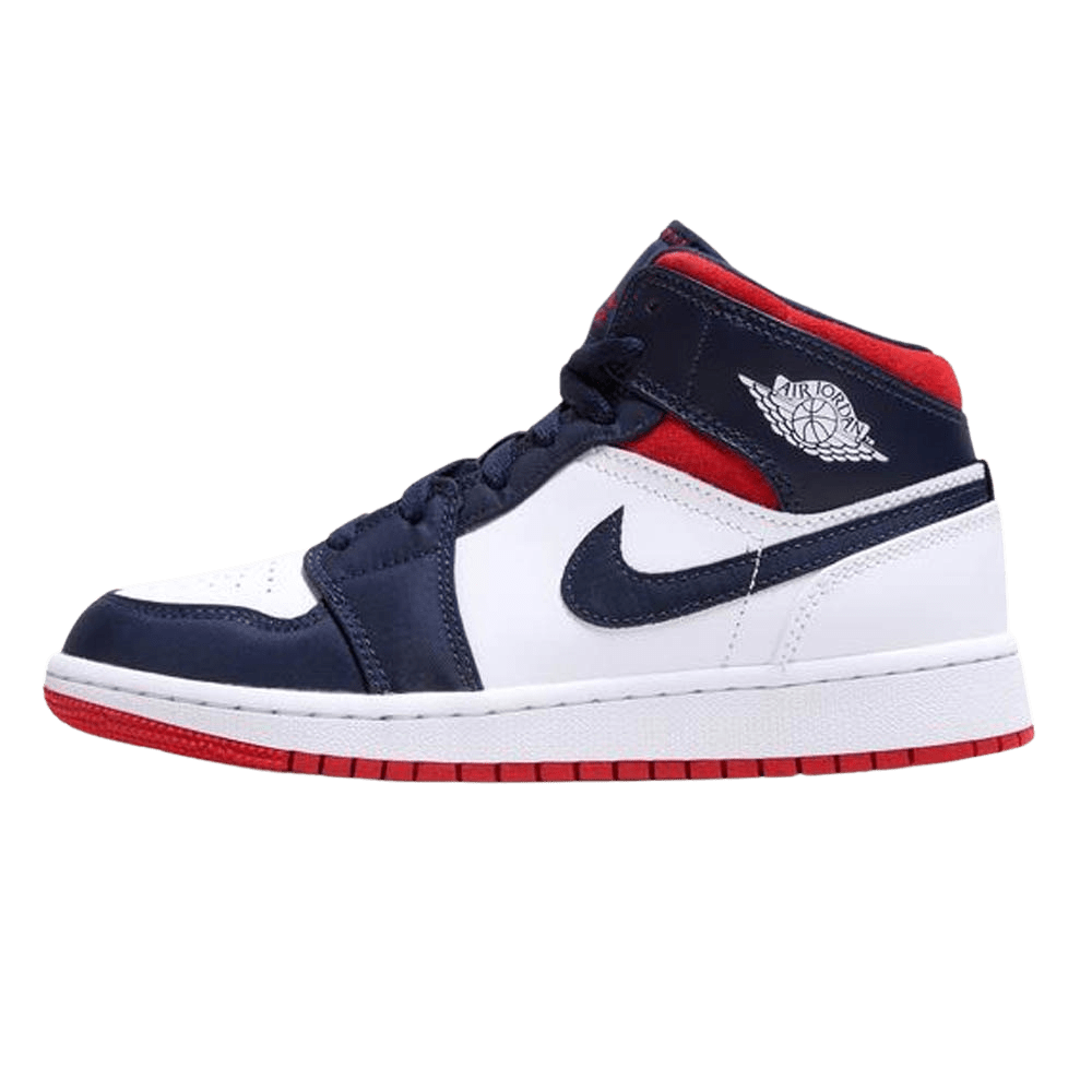 Air Jordan 1 Mid GS 'USA Olympic'- Streetwear Fashion - ellesey.com