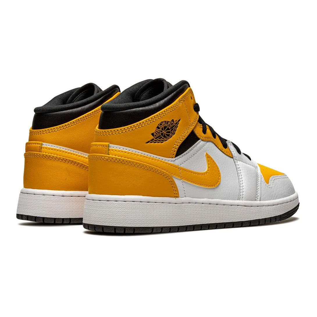 Air Jordan 1 Mid GS 'University Gold'- Streetwear Fashion - ellesey.com