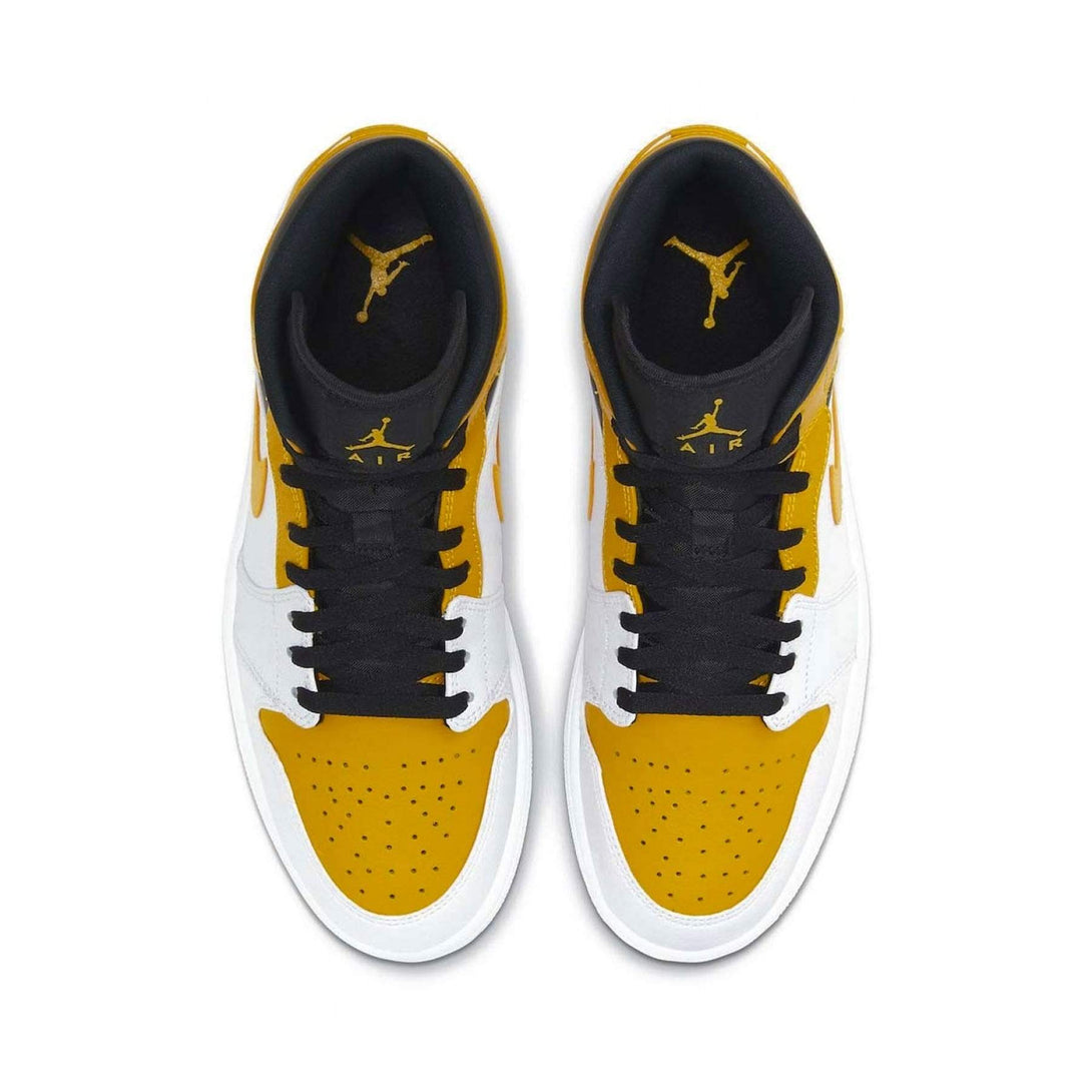 Air Jordan 1 Mid GS 'University Gold'- Streetwear Fashion - ellesey.com