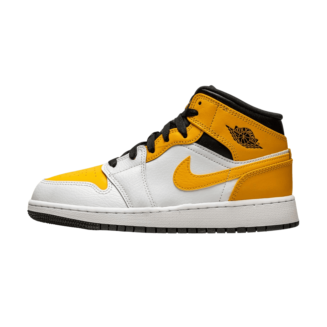 Air Jordan 1 Mid GS 'University Gold'- Streetwear Fashion - ellesey.com