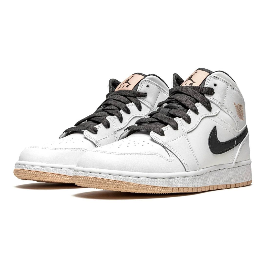 Air Jordan 1 Mid GS 'White Arctic Orange'- Streetwear Fashion - ellesey.com