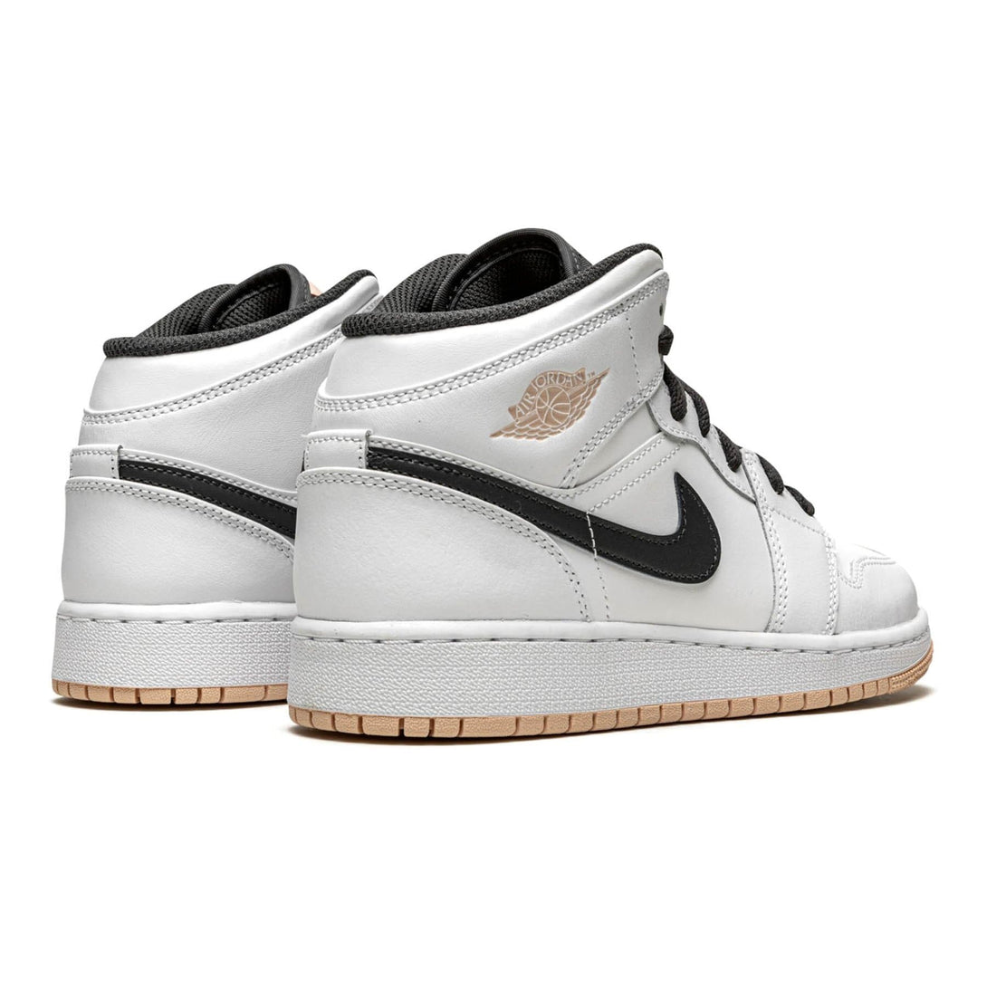 Air Jordan 1 Mid GS 'White Arctic Orange'- Streetwear Fashion - ellesey.com