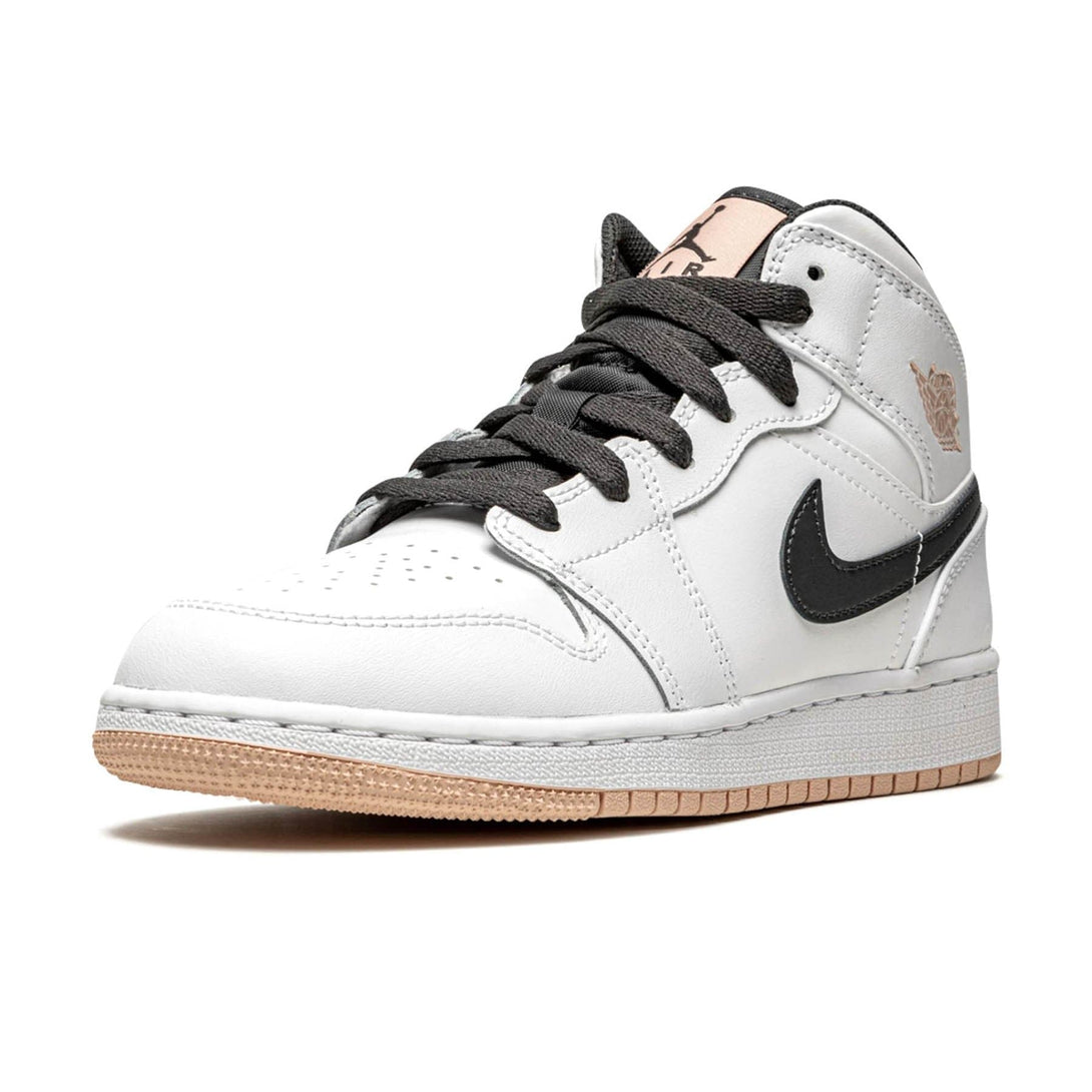 Air Jordan 1 Mid GS 'White Arctic Orange'- Streetwear Fashion - ellesey.com