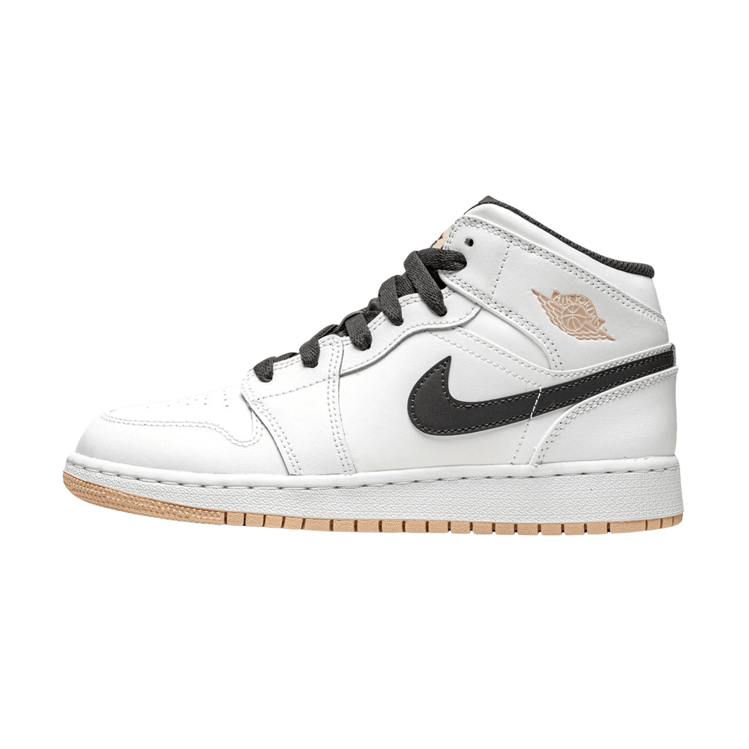 Air Jordan 1 Mid GS 'White Arctic Orange'- Streetwear Fashion - ellesey.com