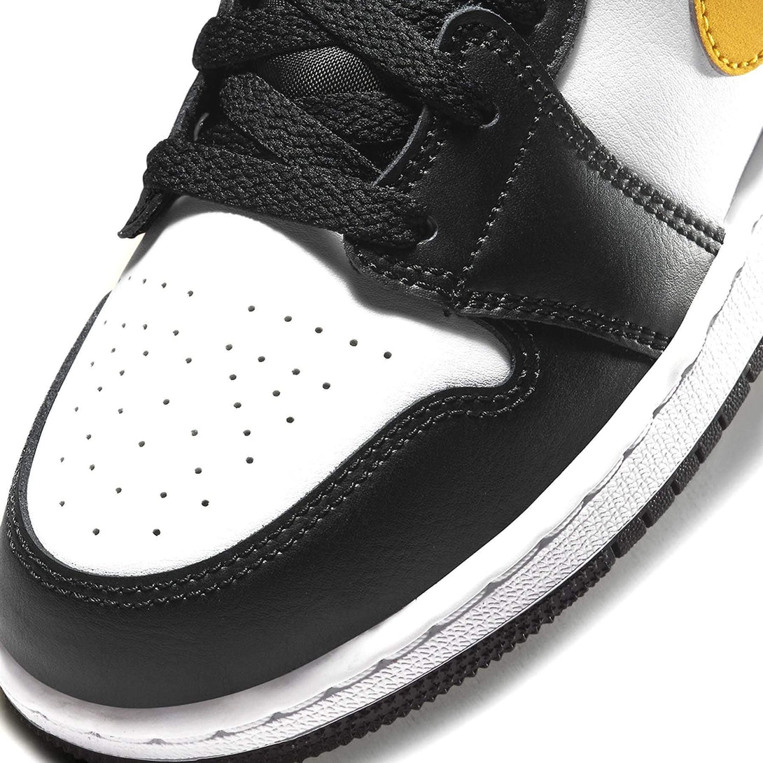 Air Jordan 1 Mid GS 'White Pollen Black'- Streetwear Fashion - ellesey.com