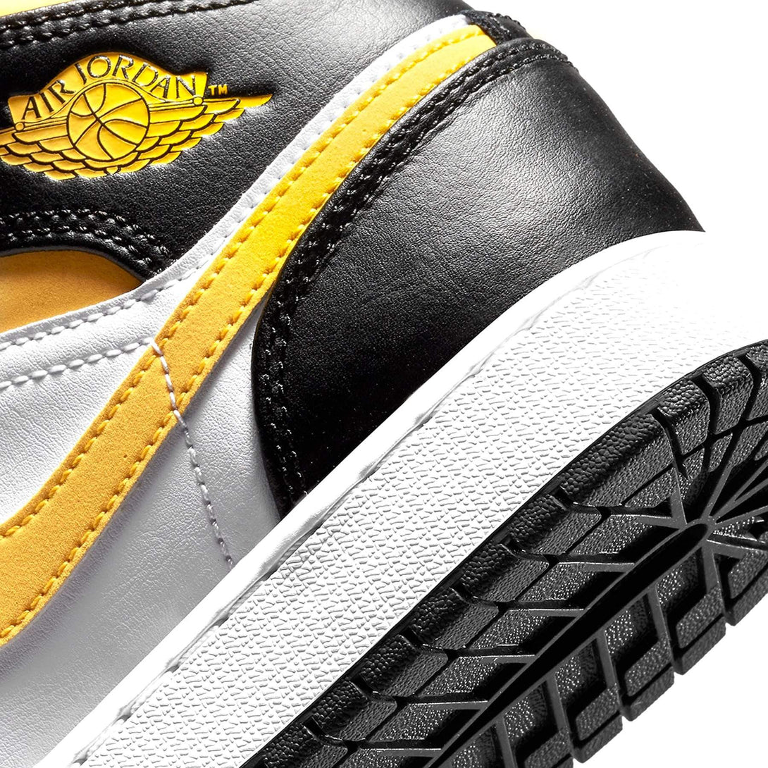 Air Jordan 1 Mid GS 'White Pollen Black'- Streetwear Fashion - ellesey.com