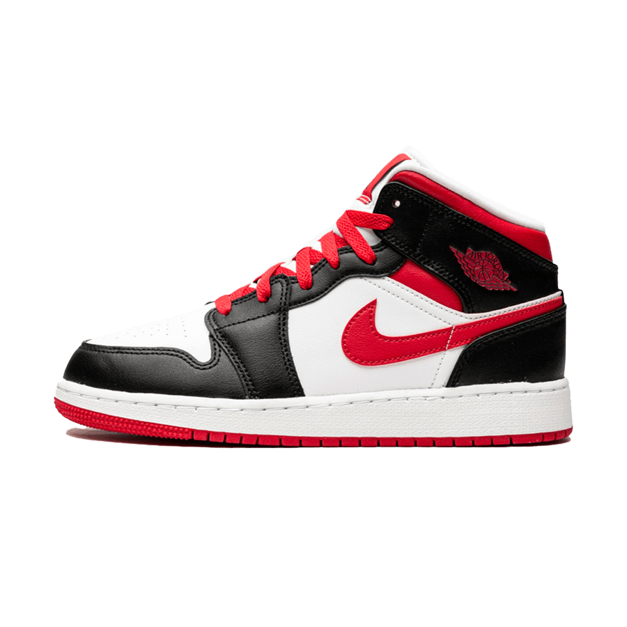 Air Jordan 1 Mid GS 'White Very Berry'- Streetwear Fashion - ellesey.com