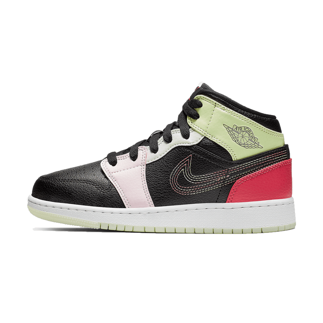 Air Jordan 1 Mid 'Glow In The Dark'- Streetwear Fashion - ellesey.com