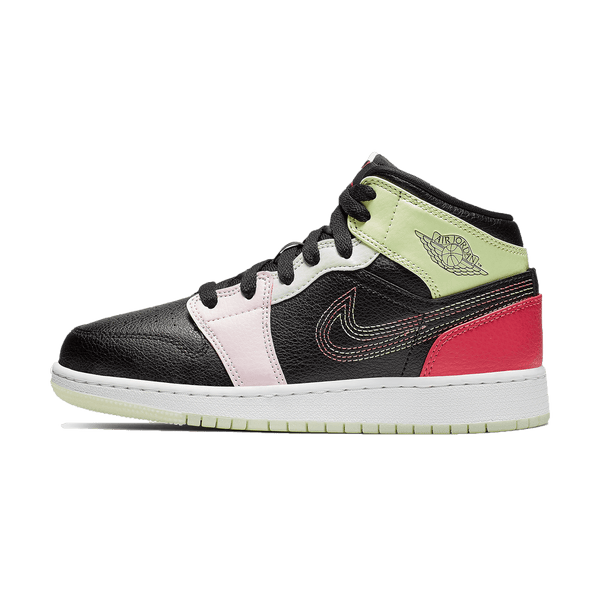 Air Jordan 1 Mid 'Glow In The Dark'- Streetwear Fashion - ellesey.com