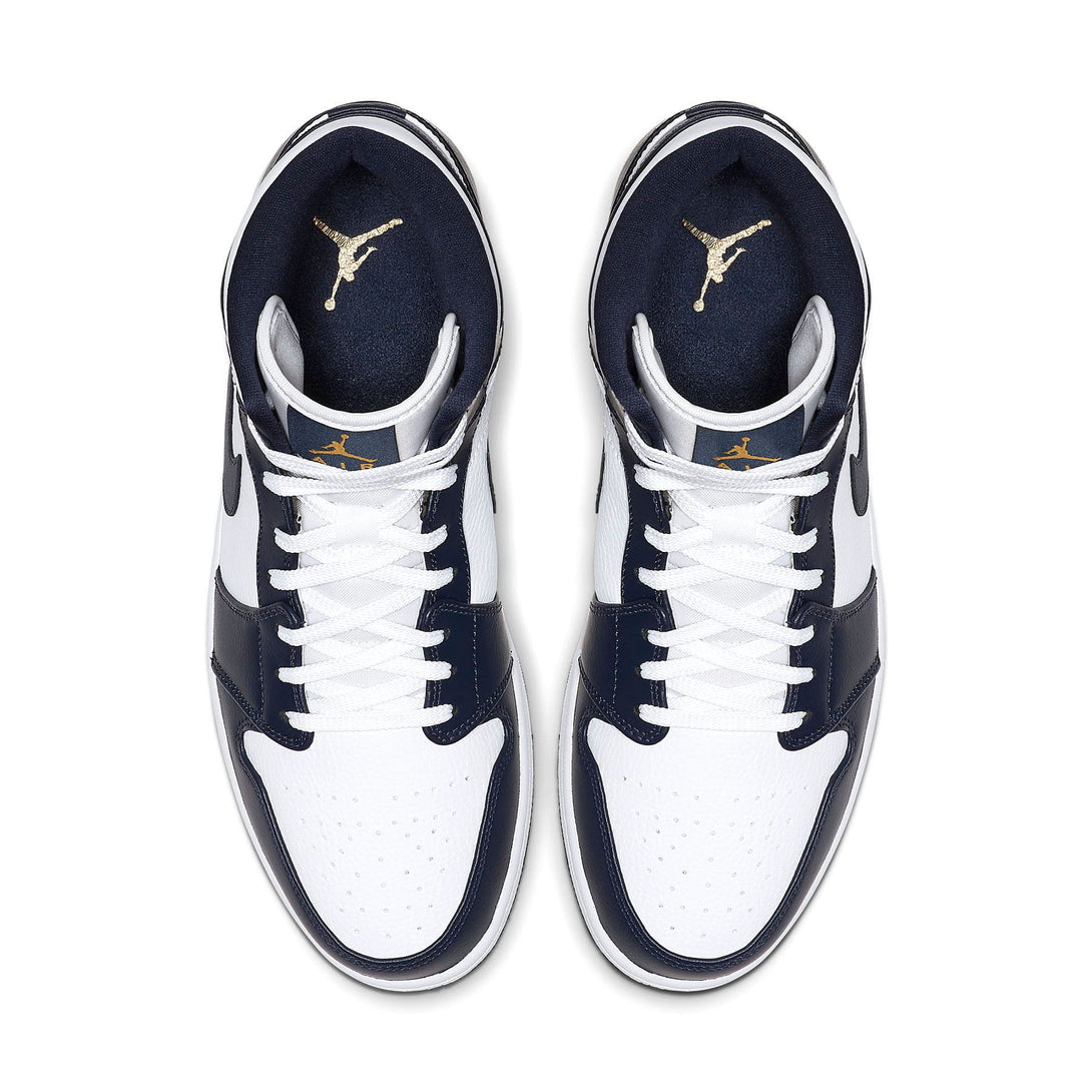 Air Jordan 1 Mid 'Obsidian'- Streetwear Fashion - ellesey.com