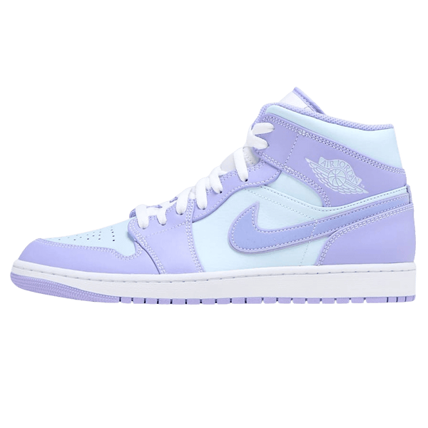 Air Jordan 1 Mid 'Purple Aqua'- Streetwear Fashion - ellesey.com