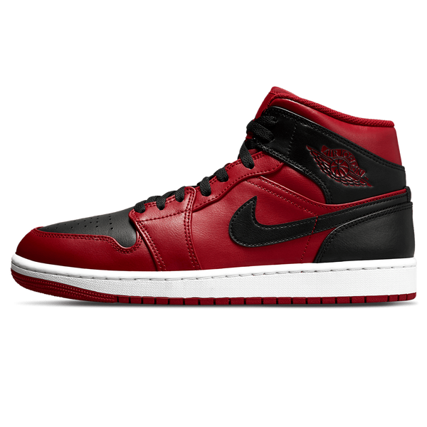 Air Jordan 1 Mid 'Reverse Bred'- Streetwear Fashion - ellesey.com