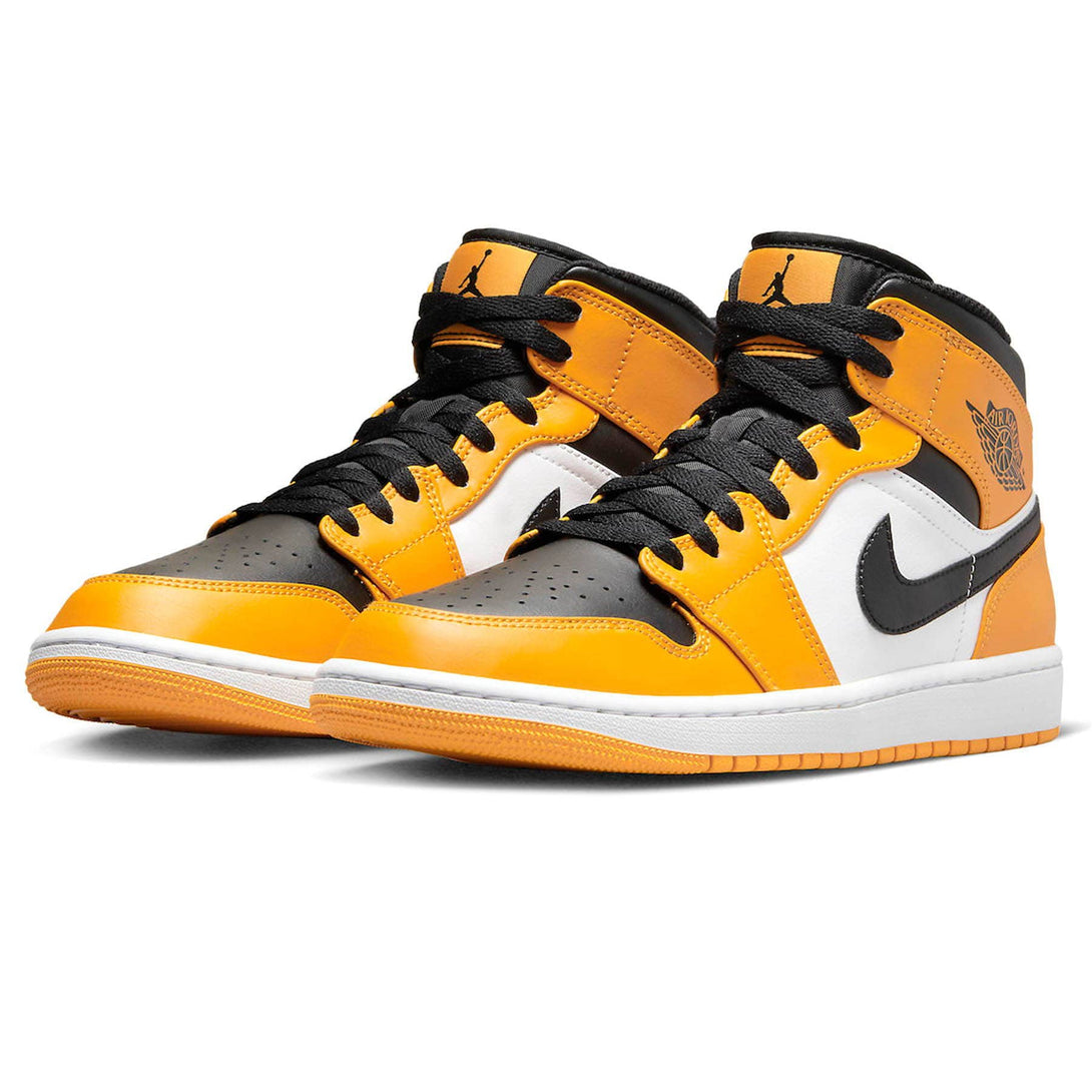 Air Jordan 1 Mid 'Reverse Yellow Toe'- Streetwear Fashion - ellesey.com