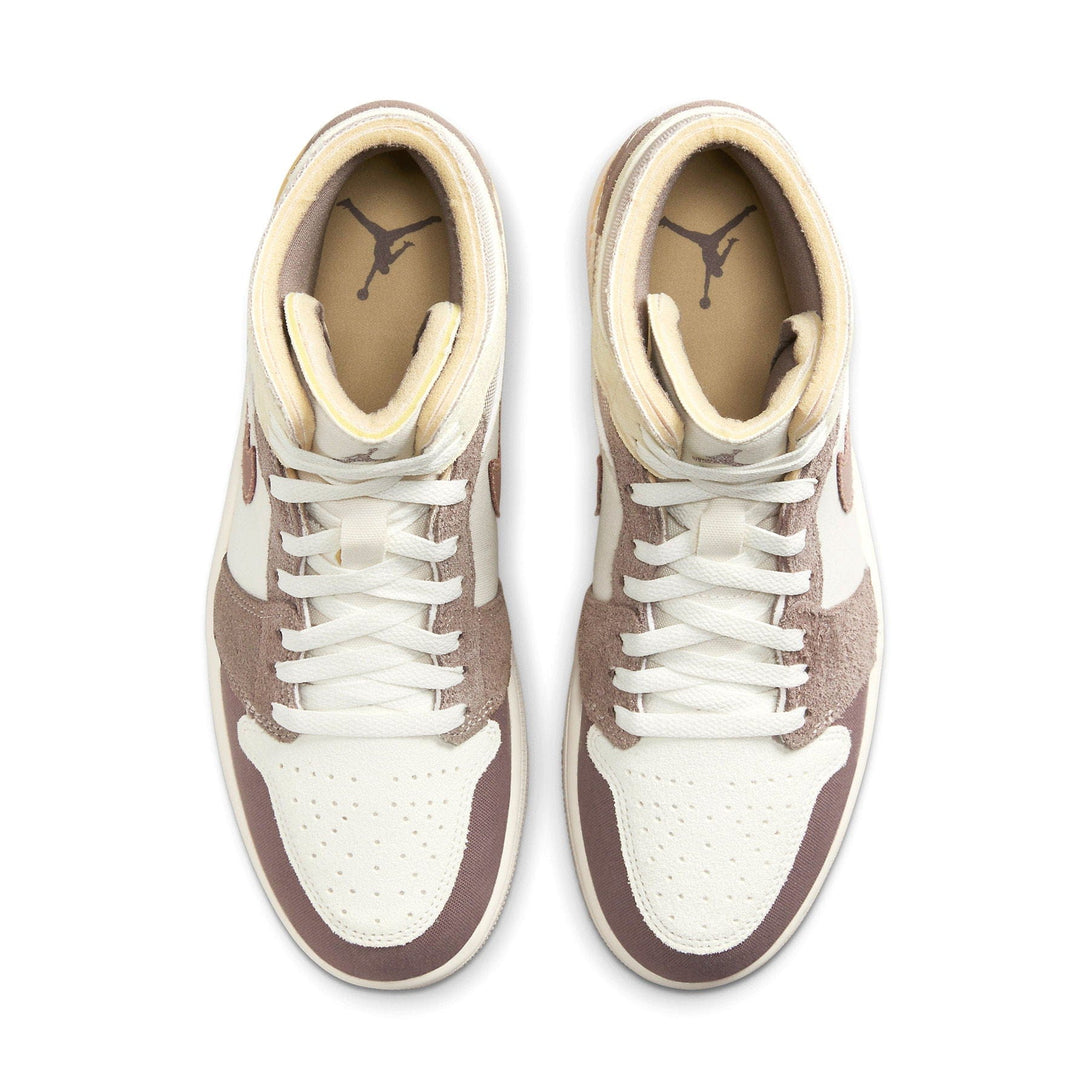 Air Jordan 1 Mid SE Craft 'Inside Out - Taupe Haze'- Streetwear Fashion - ellesey.com