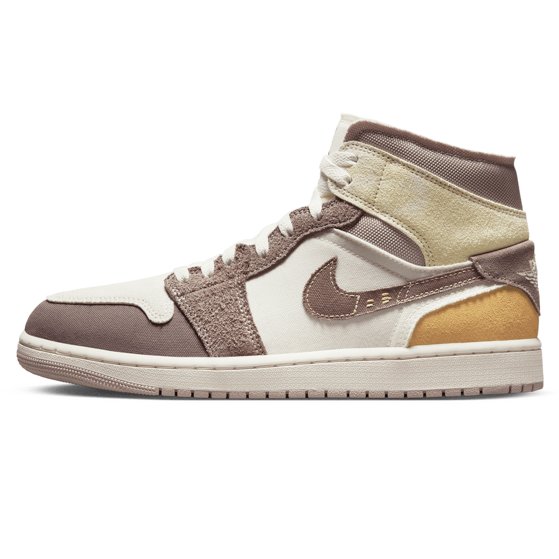 Air Jordan 1 Mid SE Craft 'Inside Out - Taupe Haze'- Streetwear Fashion - ellesey.com