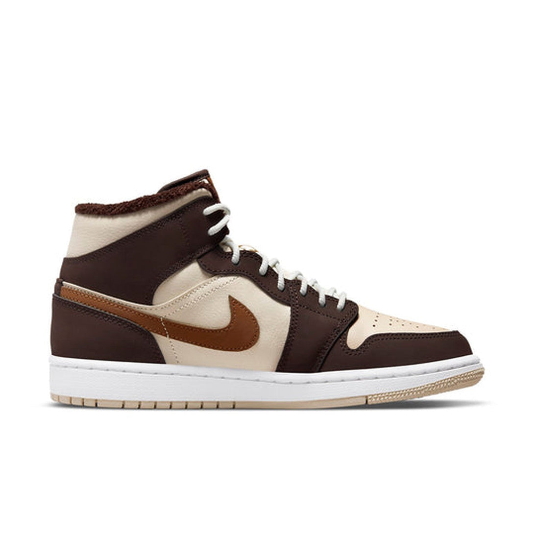 Air Jordan 1 Mid SE 'Cream Dark Chocolate' Wmns- Streetwear Fashion - ellesey.com