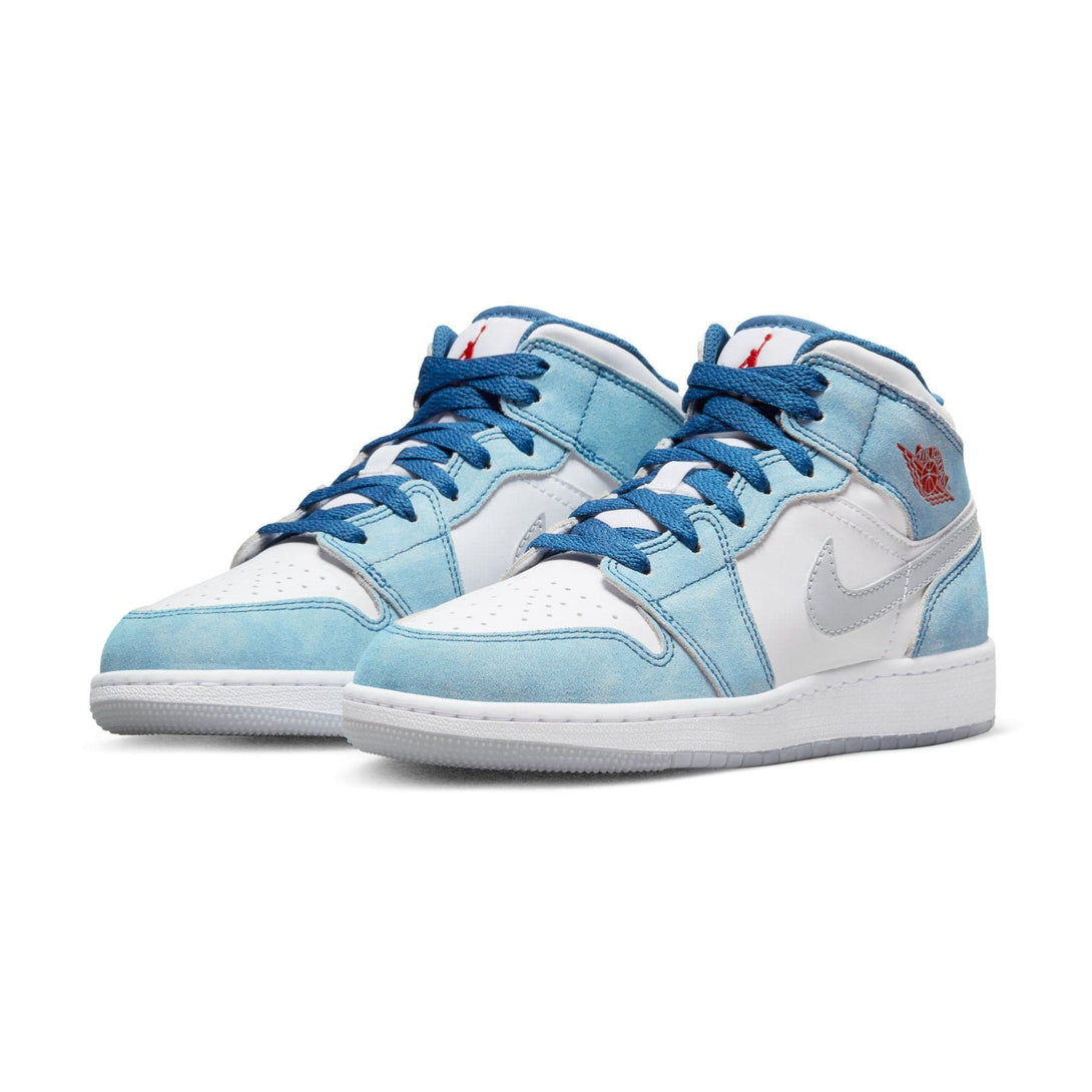 Air Jordan 1 Mid SE GS 'French Blue'- Streetwear Fashion - ellesey.com