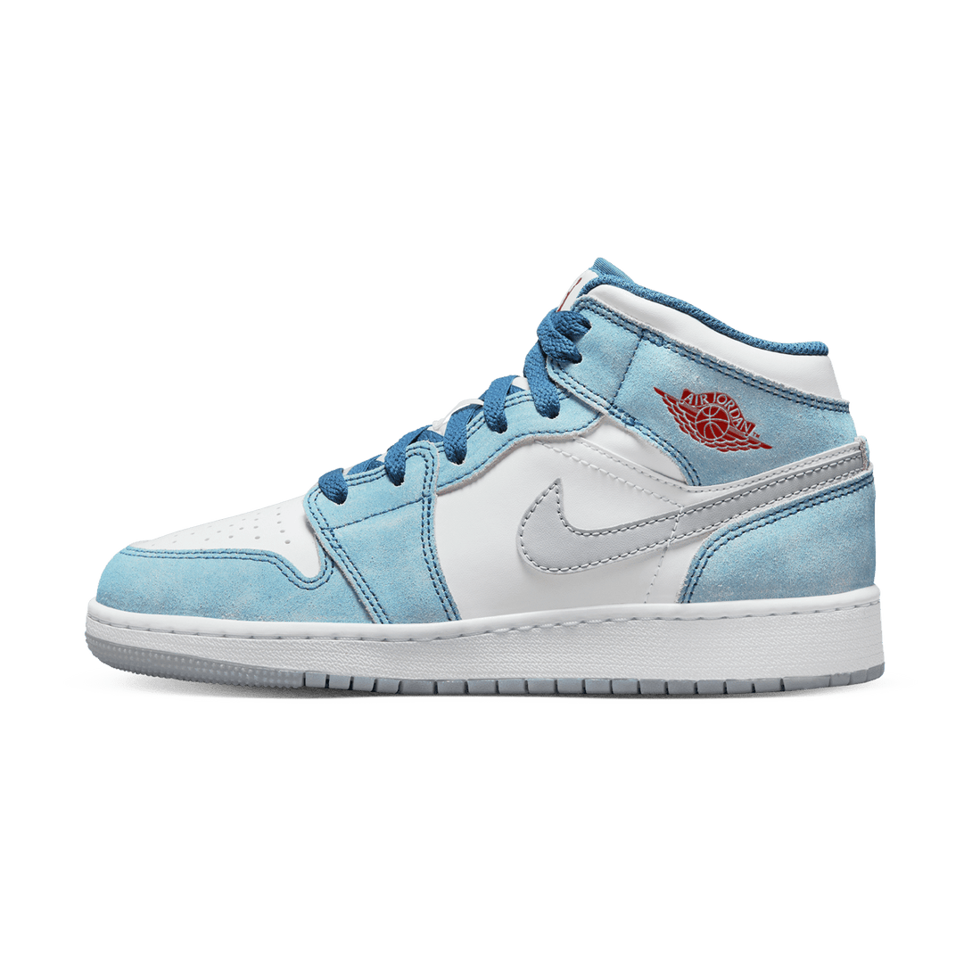 Air Jordan 1 Mid SE GS 'French Blue'- Streetwear Fashion - ellesey.com