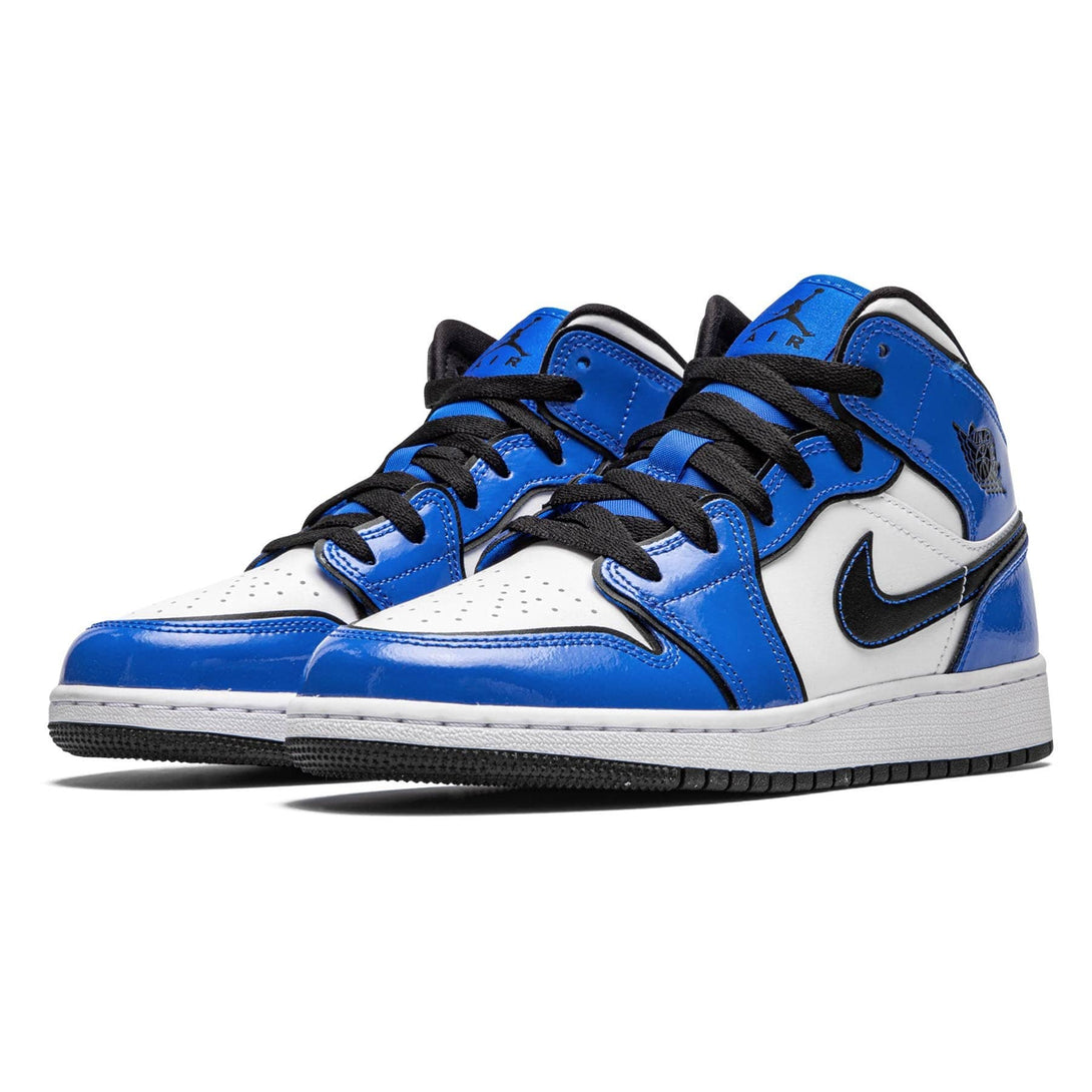 Air Jordan 1 Mid SE GS 'Signal Blue'- Streetwear Fashion - ellesey.com