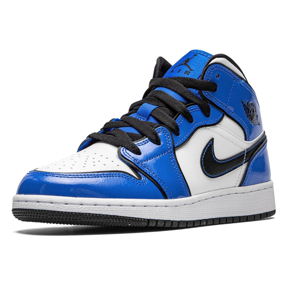 Air Jordan 1 Mid SE GS 'Signal Blue'- Streetwear Fashion - ellesey.com