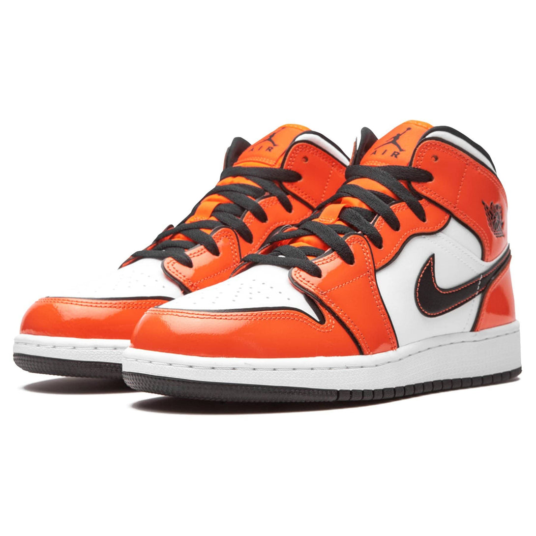 Air Jordan 1 Mid SE GS 'Turf Orange'- Streetwear Fashion - ellesey.com