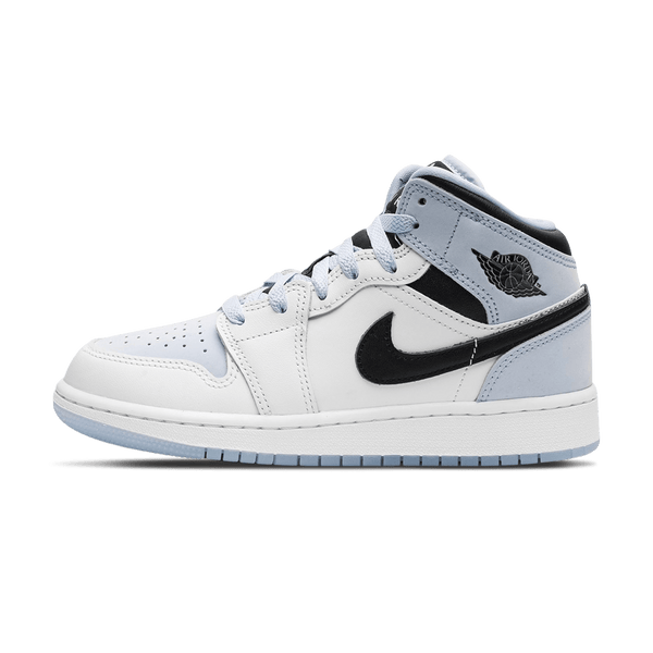 Air Jordan 1 Mid SE GS 'White Ice Blue'- Streetwear Fashion - ellesey.com