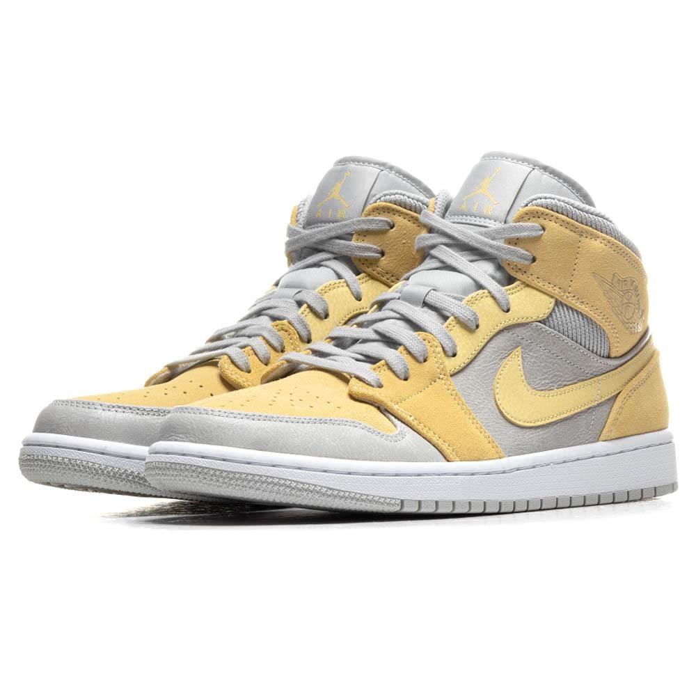 Air Jordan 1 Mid SE Grey Fog Lemon Wash- Streetwear Fashion - ellesey.com