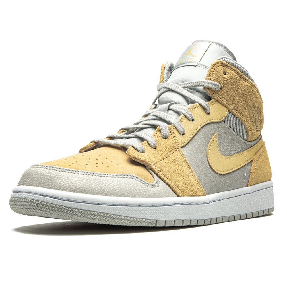 Air Jordan 1 Mid SE Grey Fog Lemon Wash- Streetwear Fashion - ellesey.com