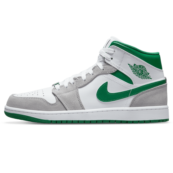 Air Jordan 1 Mid SE 'Grey Pine Green'- Streetwear Fashion - ellesey.com