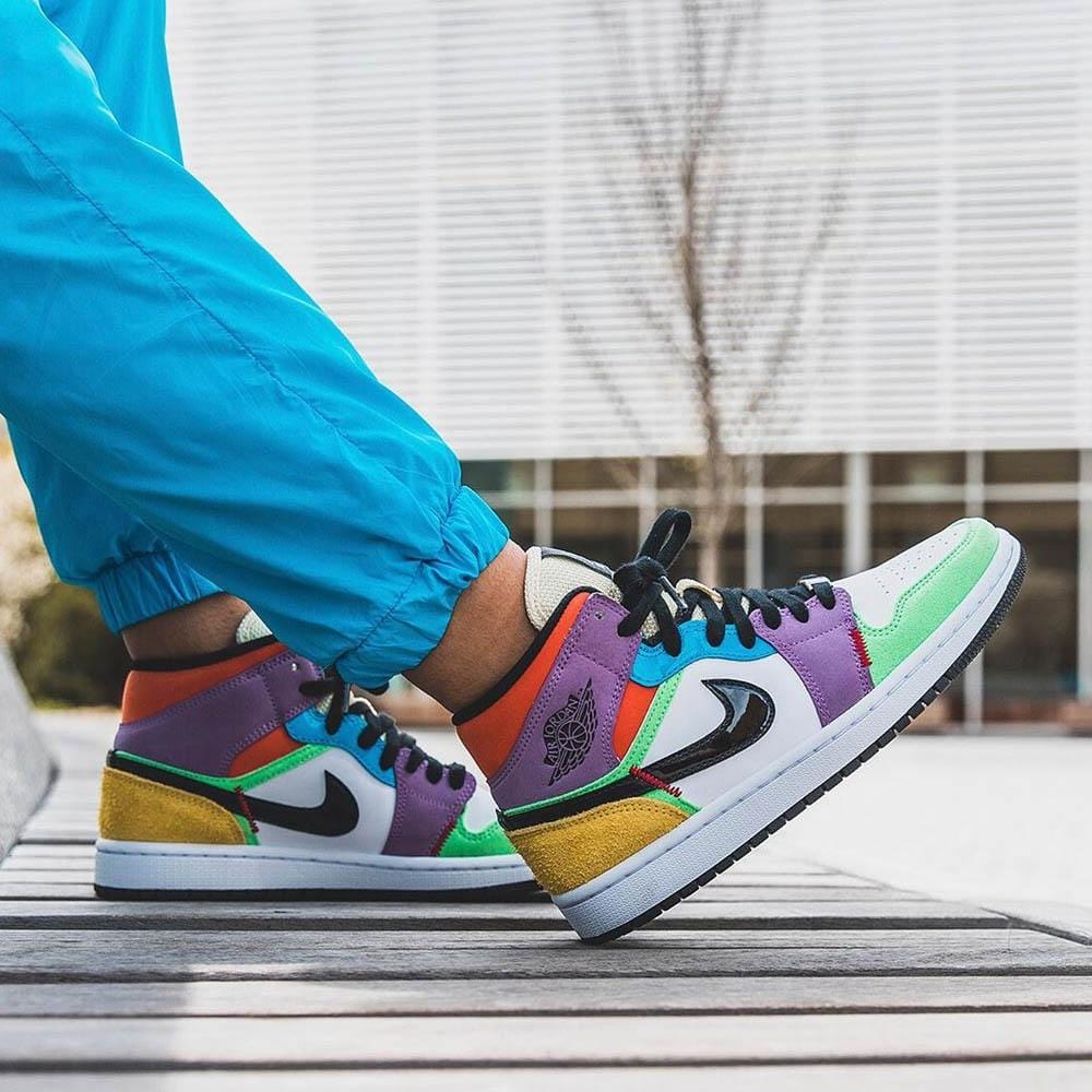 Air Jordan 1 Mid SE Multi-Colour (W)- Streetwear Fashion - ellesey.com