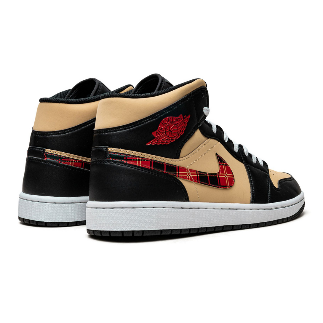 Air Jordan 1 Mid SE 'Tartan Swoosh'- Streetwear Fashion - ellesey.com