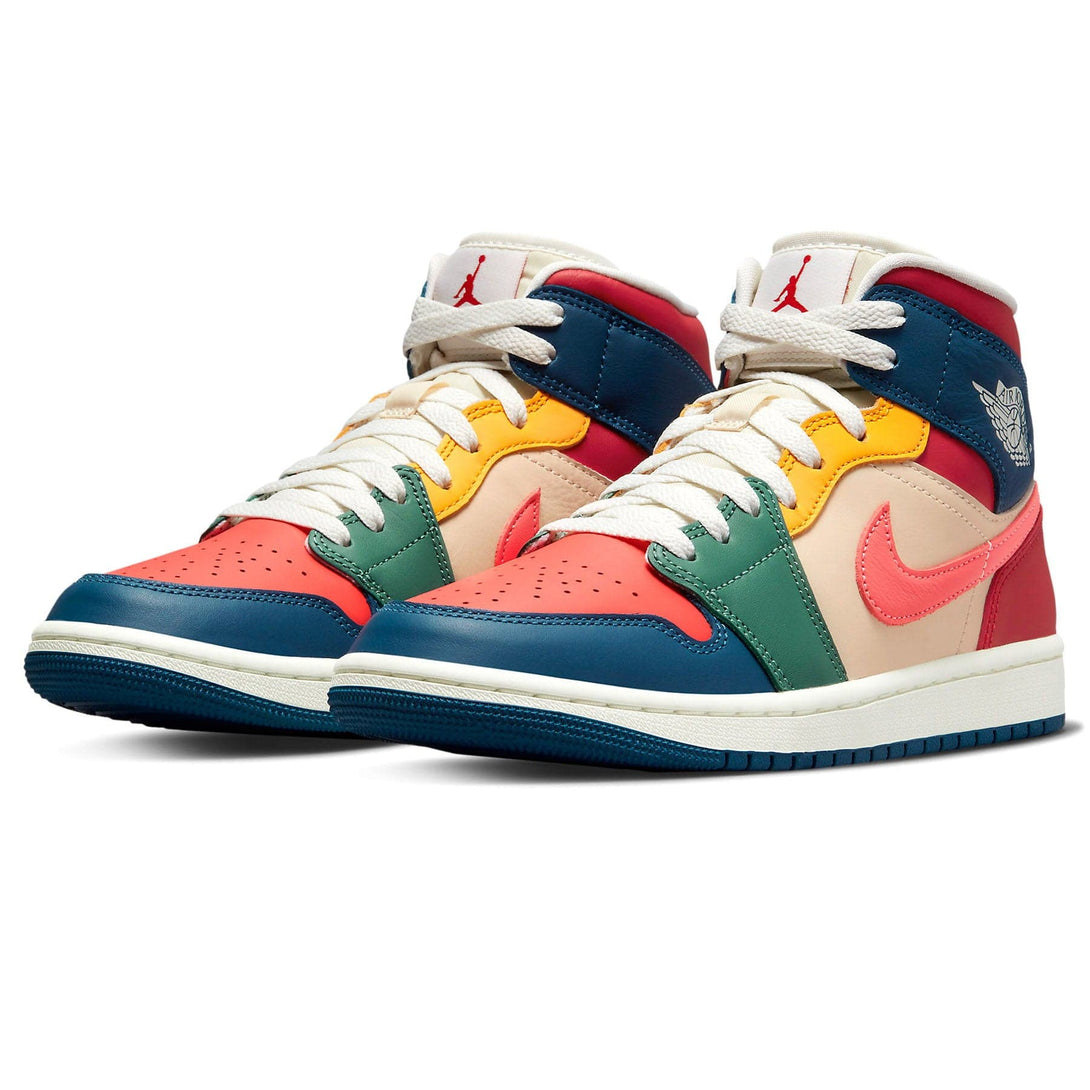 Air Jordan 1 Mid SE Wmns 'Multi-Color'- Streetwear Fashion - ellesey.com