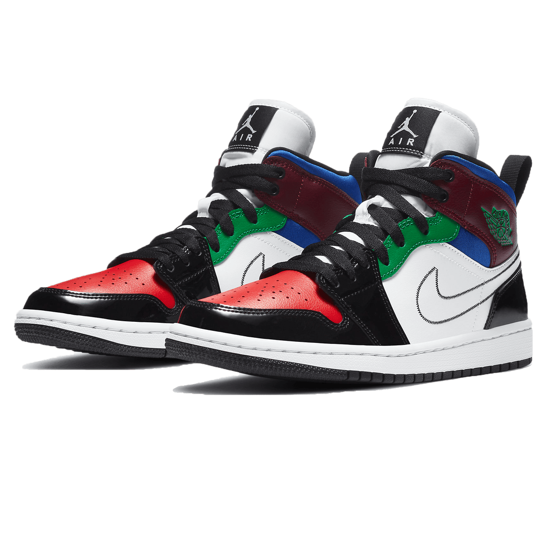 Air Jordan 1 Mid SE Wmns 'Multi-Color'- Streetwear Fashion - ellesey.com