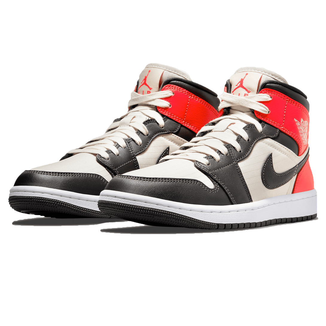 Air Jordan 1 Mid SE Wmns 'Newsprint'- Streetwear Fashion - ellesey.com